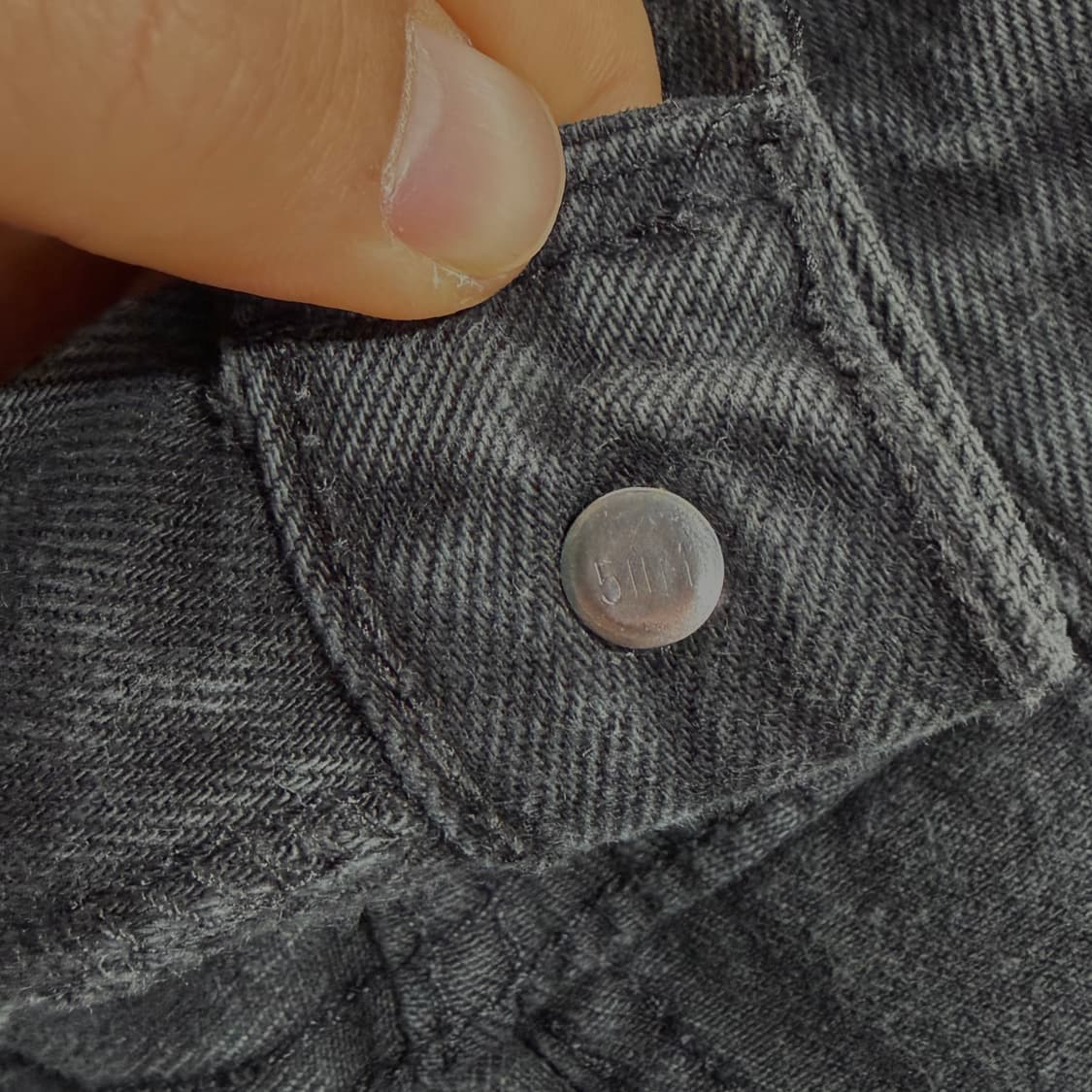 90s 리바이스 501 스튜던트 블랙진 made in USA (28)  상품이미지8