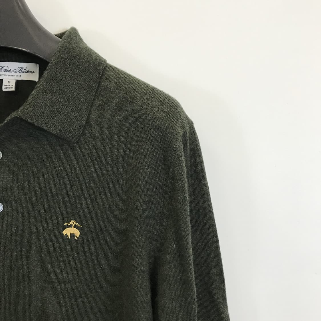 브룩스브라더스 울100프로 니트카라티 [M] 상품이미지2