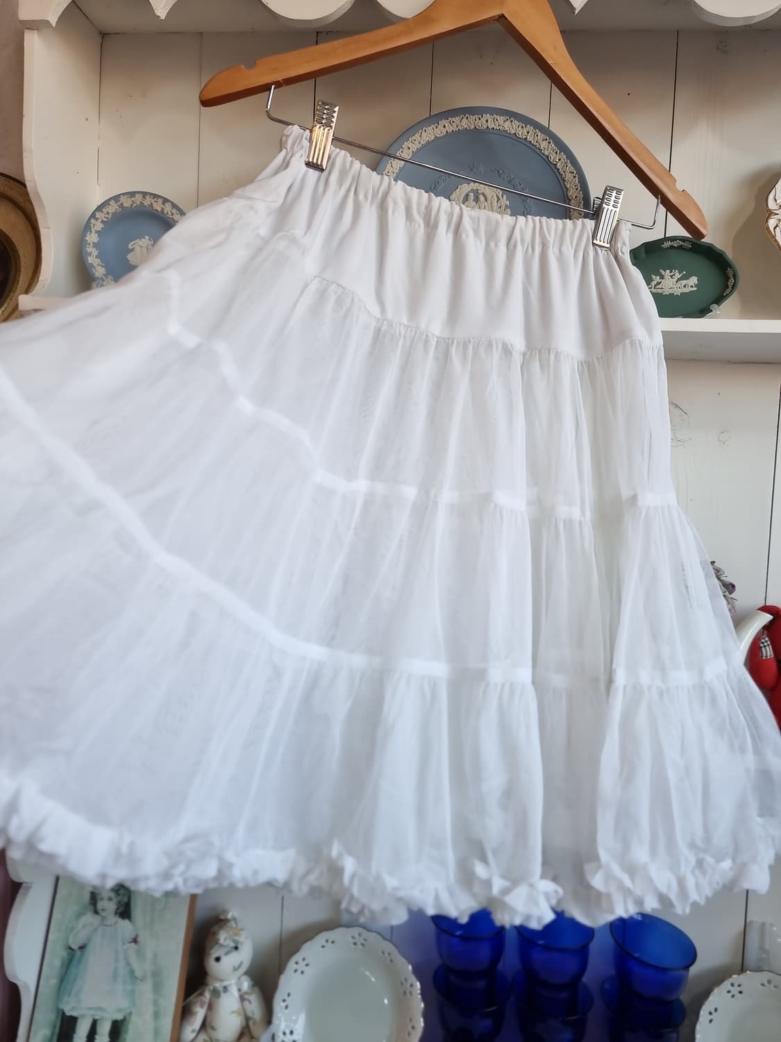 화이트 캉캉 페티코트 스커트 상품이미지4