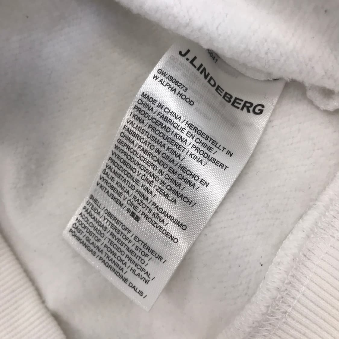 제이린드버그 자수로고 후드티셔츠 [XS] 상품이미지6