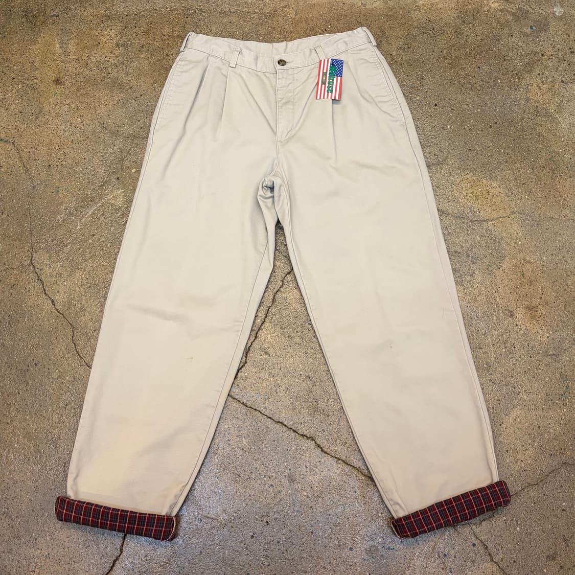 90s 미국 빈티지 엘엘빈 방한 안감 2중 면바지 상품이미지1