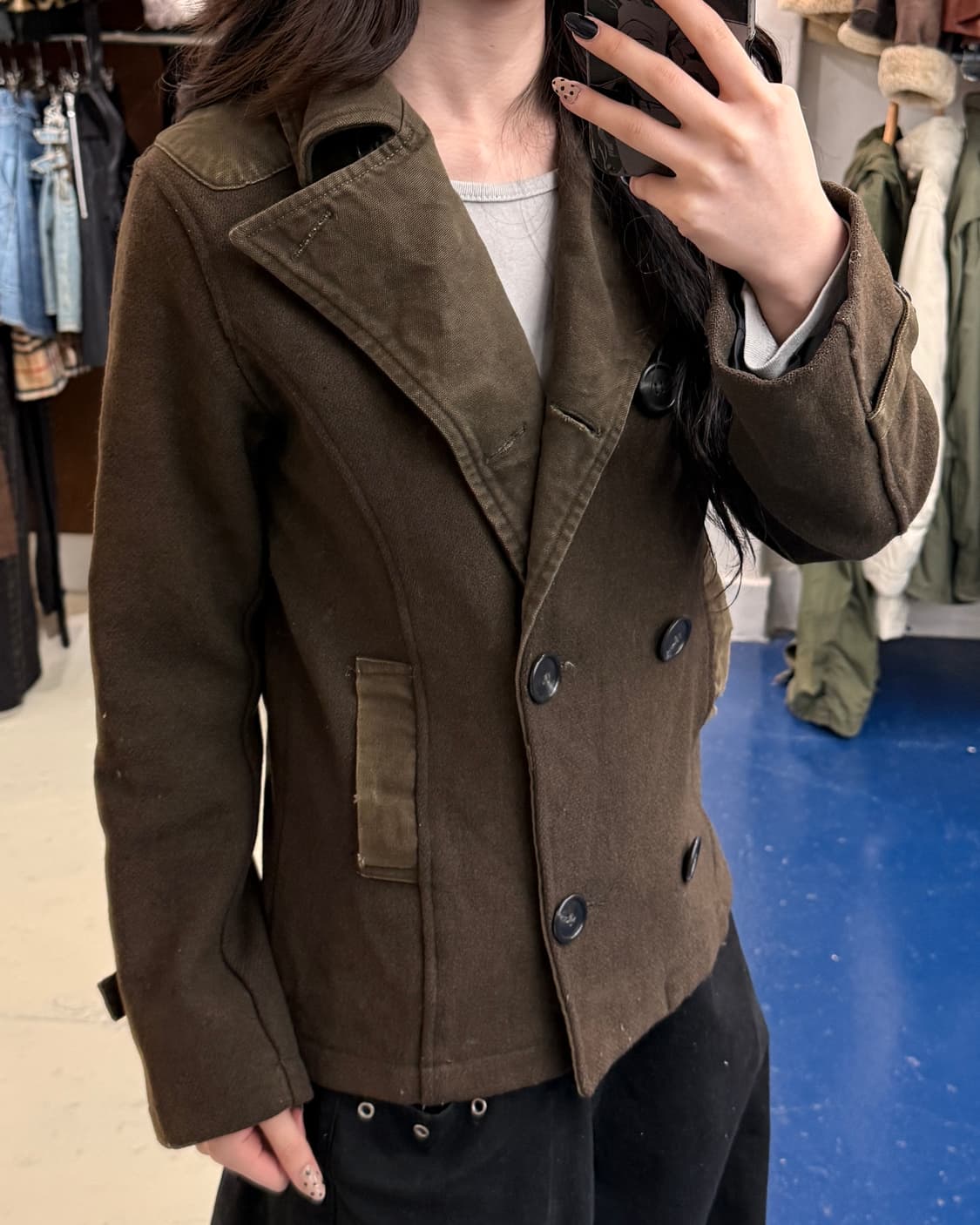 1990s Stussy 스투시 USA 피코트 자켓 상품이미지2