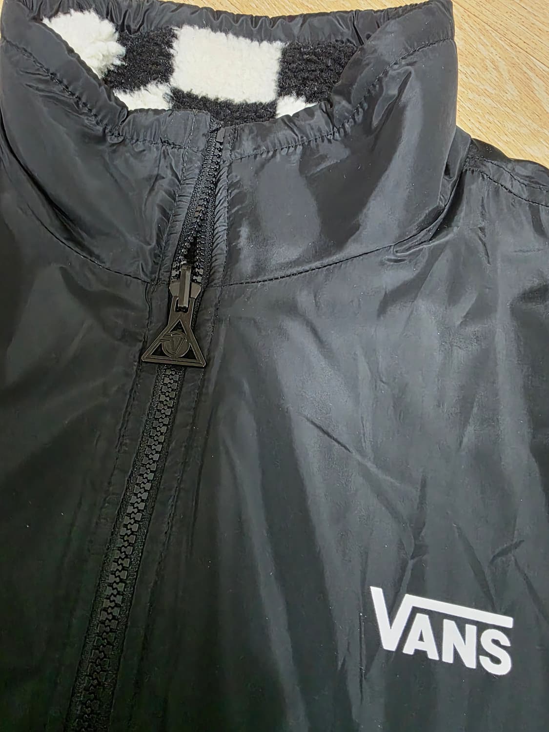 반스 체커보드 리버시블 후리스 자켓 상품이미지7