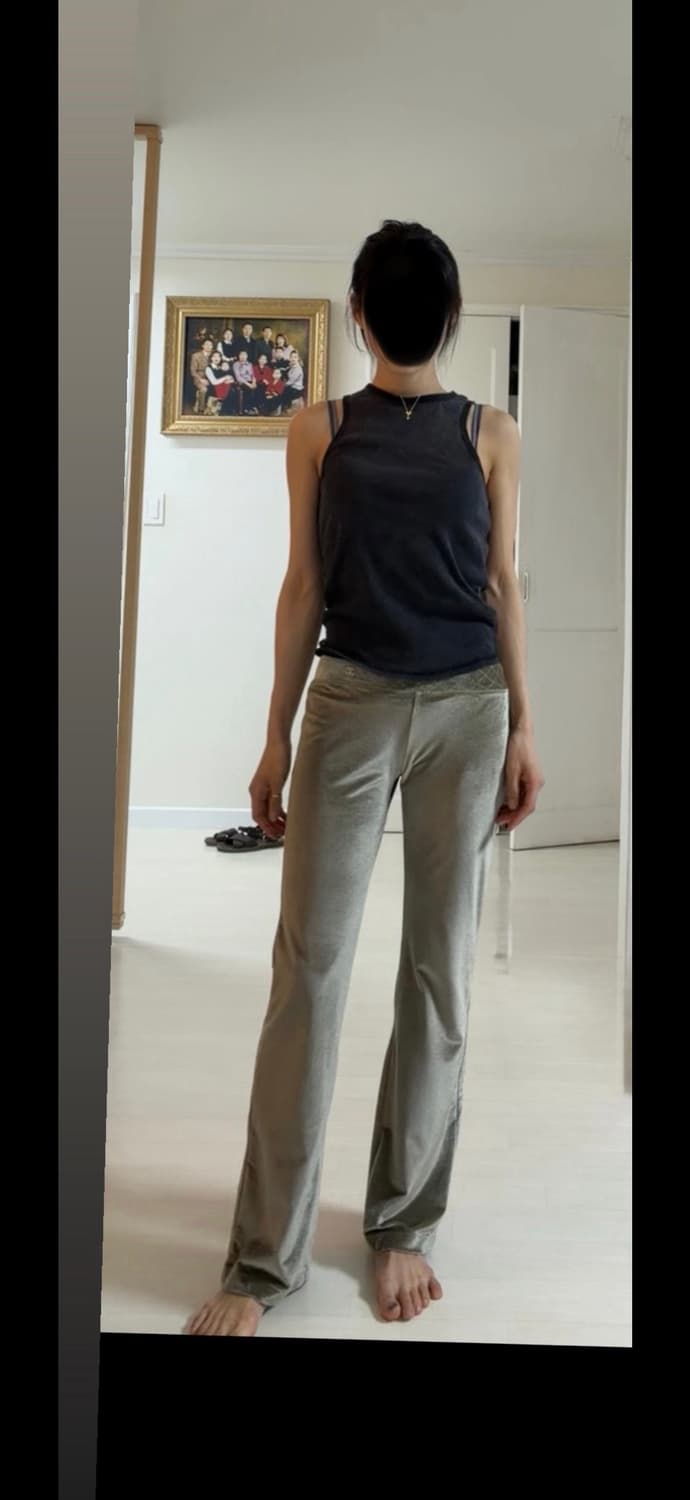  샤넬 벨벳 부츠컷팬츠 25,26 정품  상품이미지4