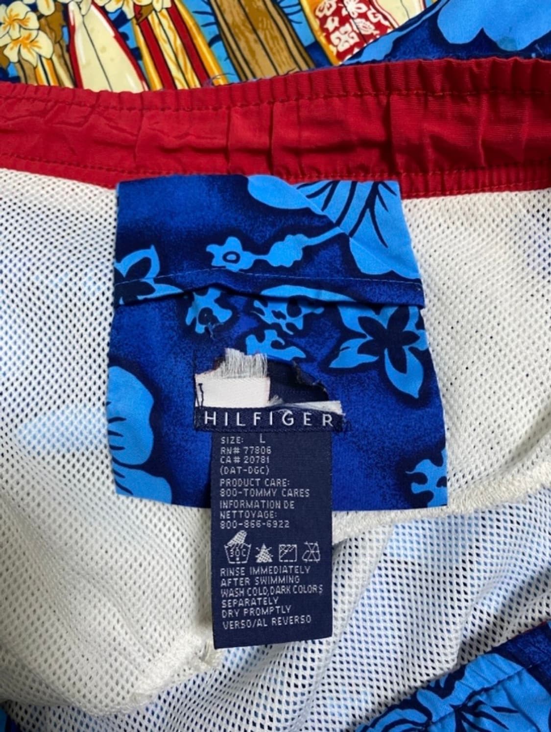 1995년 TOMMY HILFIGER SURF 반바지 OG 상품이미지4