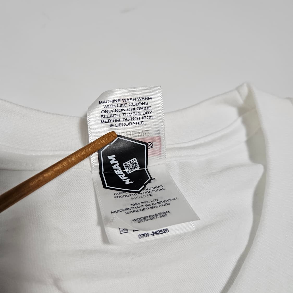 슈프림 블러드 반팔 티셔츠 화이트[XXL] 상품이미지5