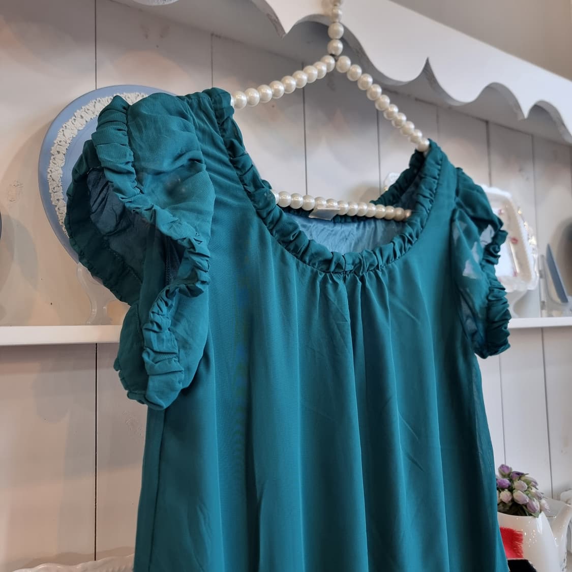 엑시즈팜(axes femme) 프릴소매 레이스 캉캉 원피스 상품이미지2