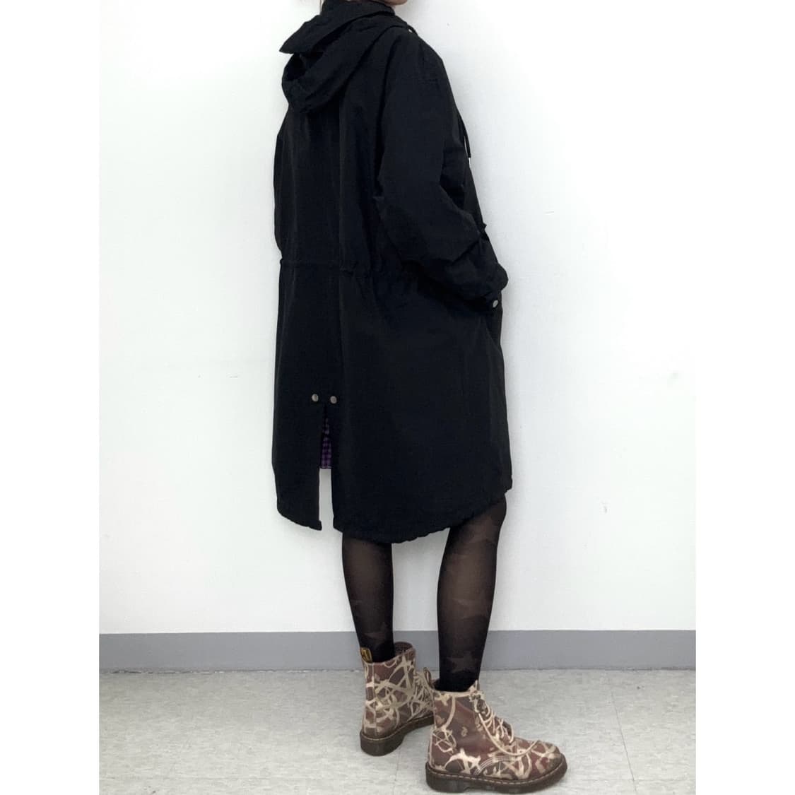 빈티지 블랙 야상 자켓 점퍼 상품이미지3