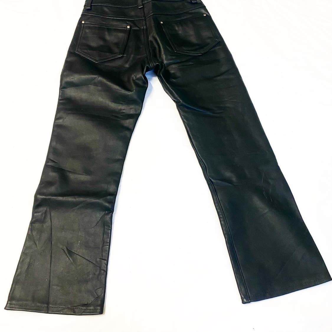 OHPLAN inc - 소가죽 레더 팬츠 상품이미지6
