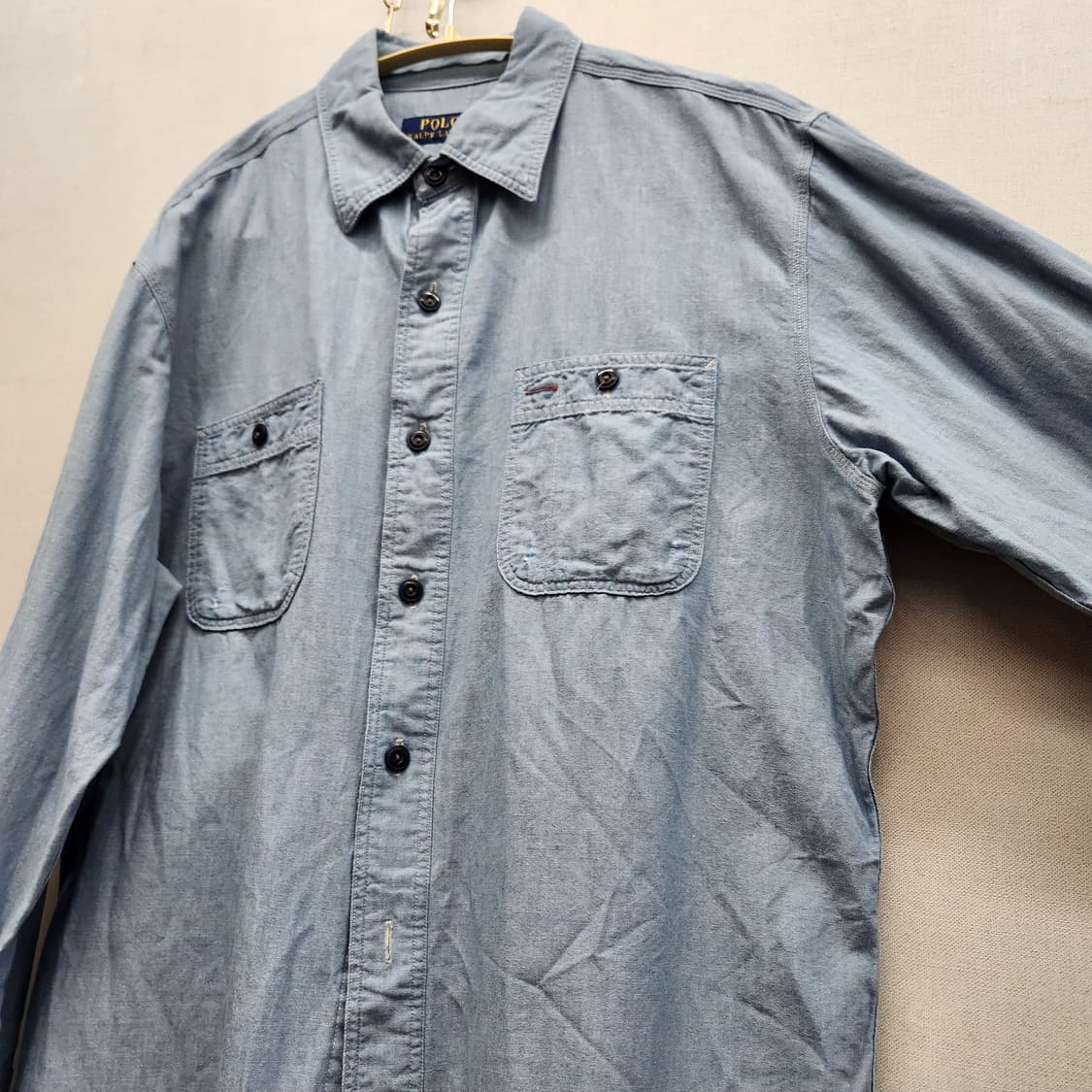 폴로랄프로렌 샴브레이 데님 워크셔츠 M(L) 상품이미지3