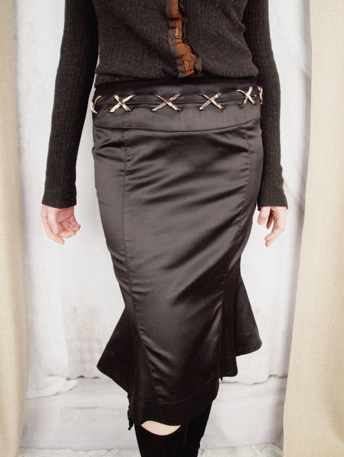 Weave Line Mermaid Skirt 상품이미지1