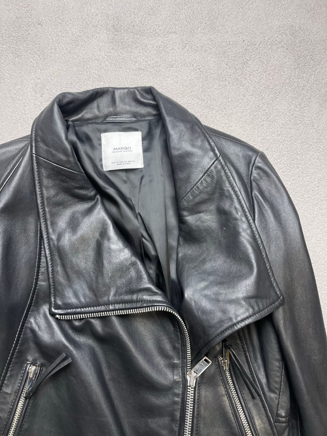 [S] MANGO 망고 양가죽 자켓 상품이미지8