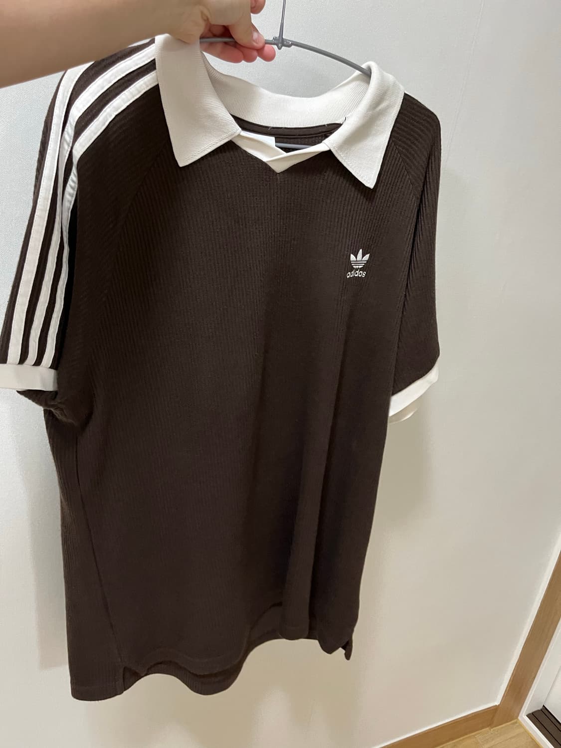아디다스 와플 카라 폴로 반팔 브라운 xl 상품이미지2