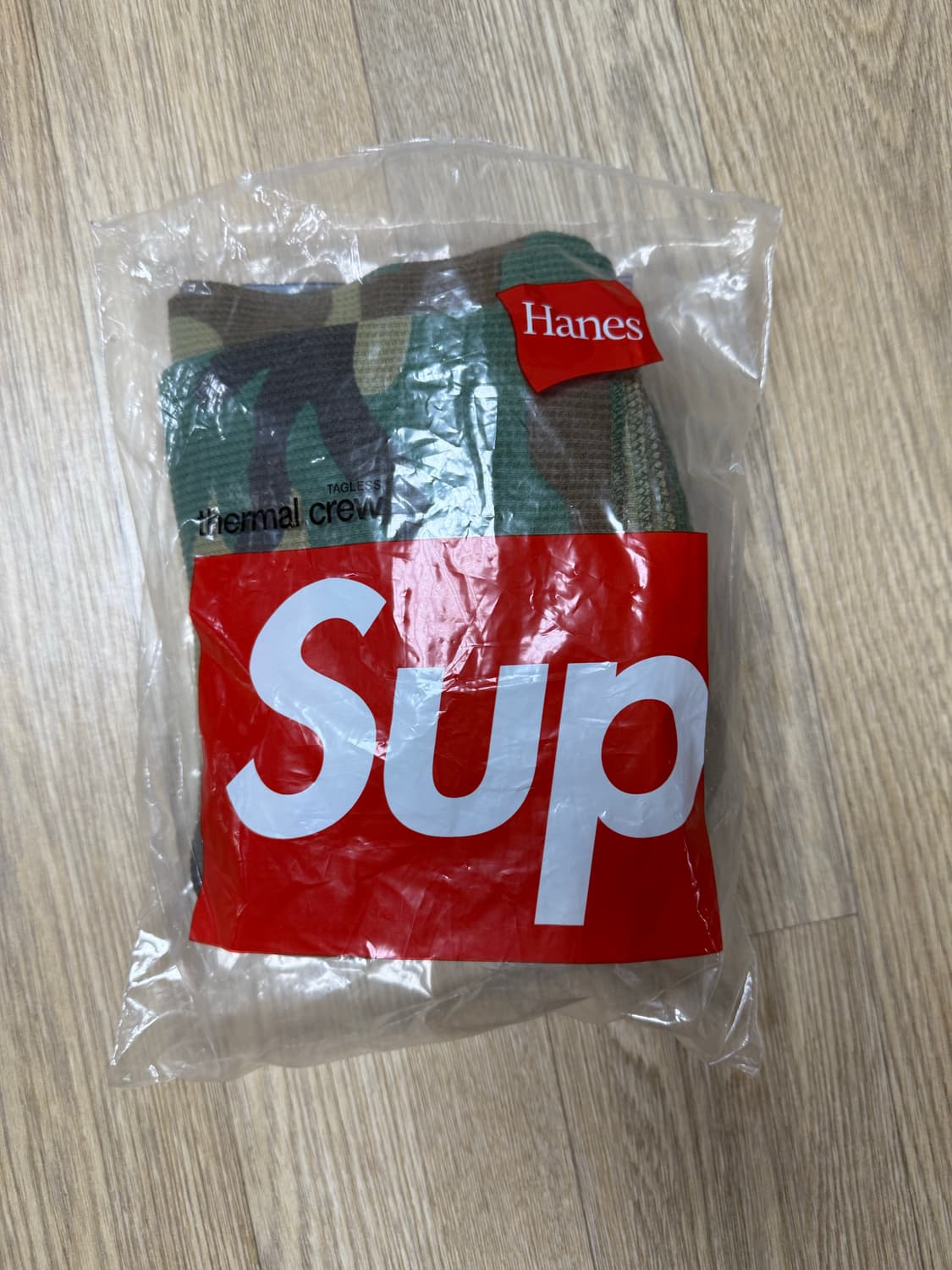 (새상품)슈프림 헤인즈 써멀 와플 크루넥 우드랜드 롱슬리브M 상품이미지1