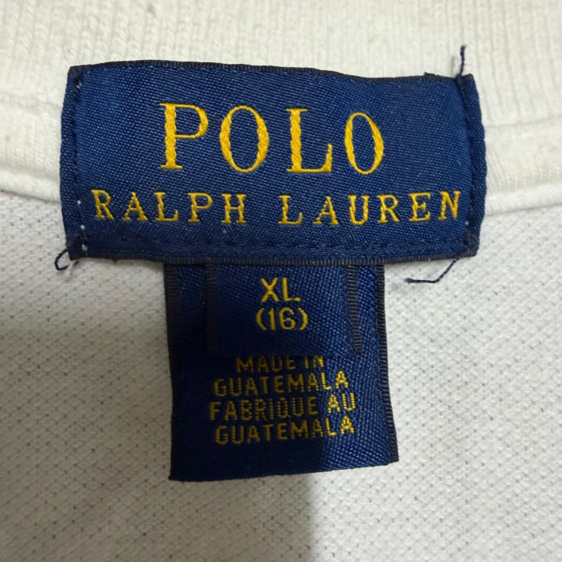 딱붙핏 폴로 랄프로렌 화이트 핑크 로고 걸스 16 반팔 카라티 상품이미지3