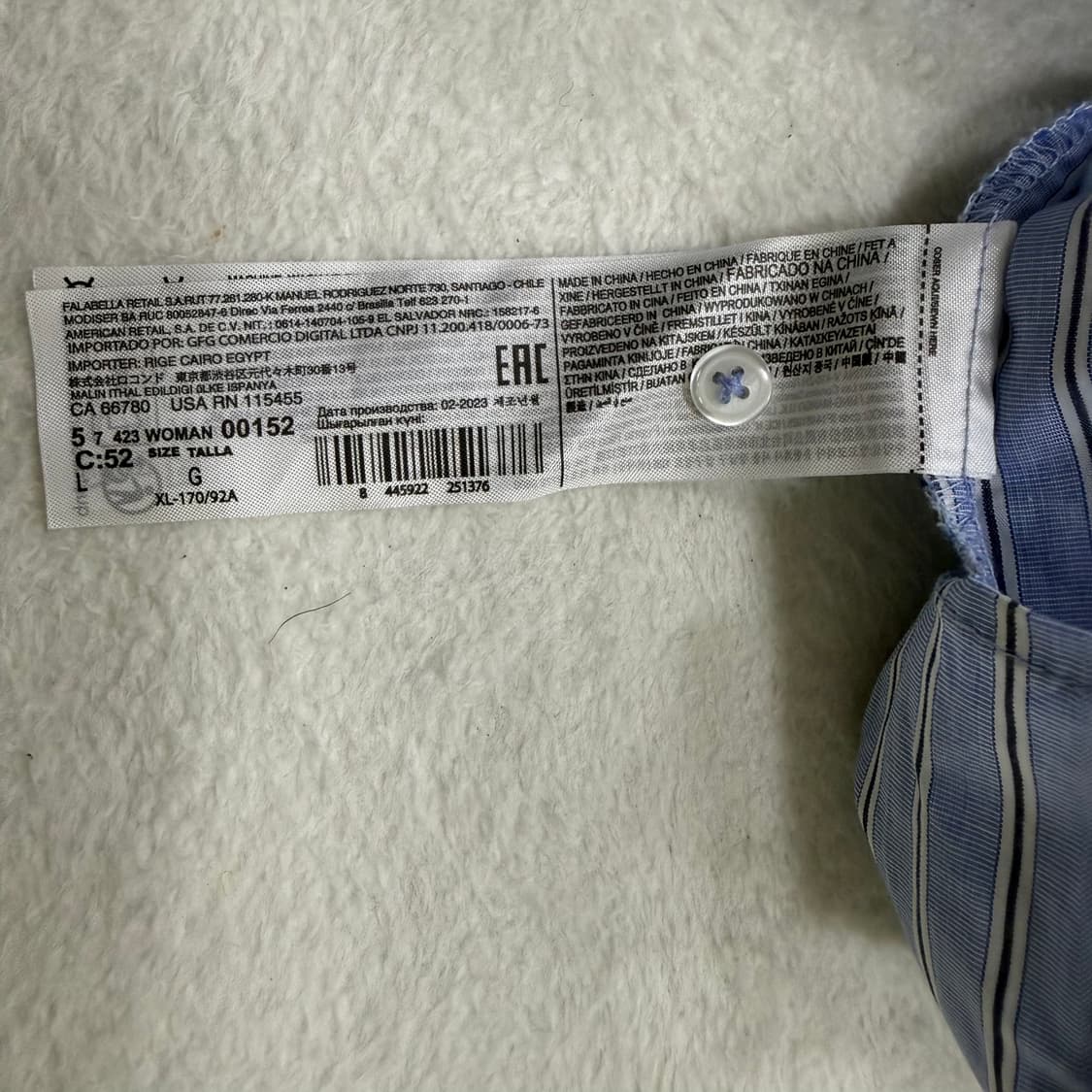 S MNG 스트라이프 원피스 셔츠 0319T 상품이미지4