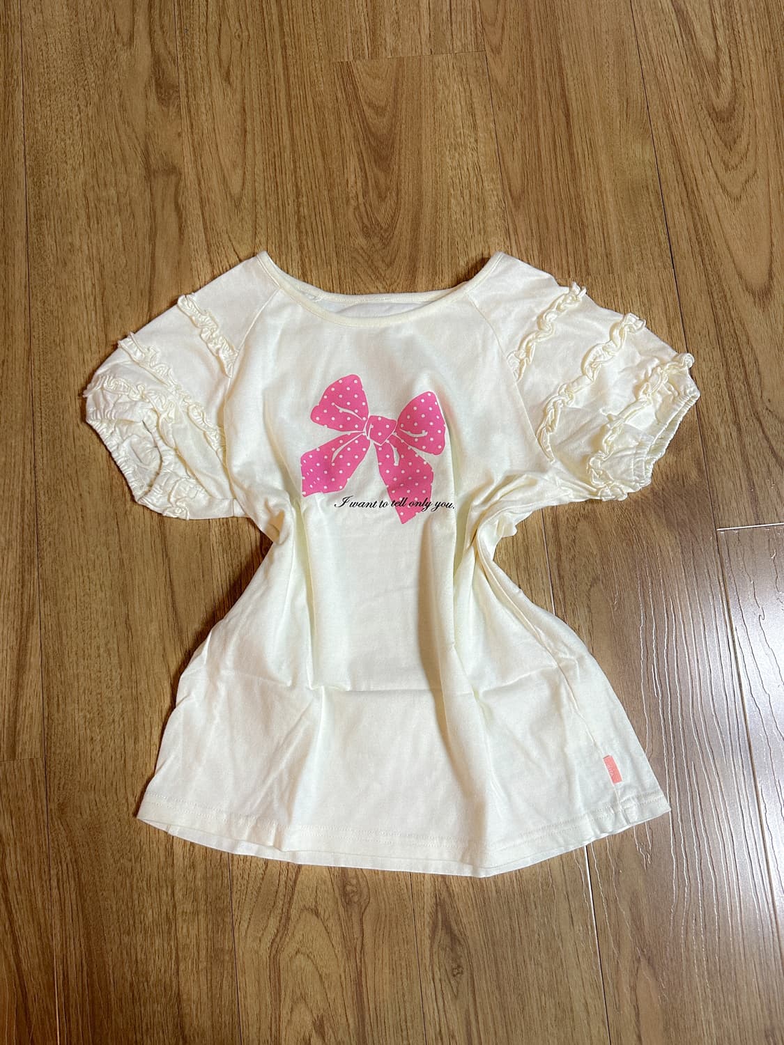 빈티지 리본 레이스 반팔 티셔츠 달천깔 히메갸루 로걀 라떼 모리걸 긱시크 상품이미지1