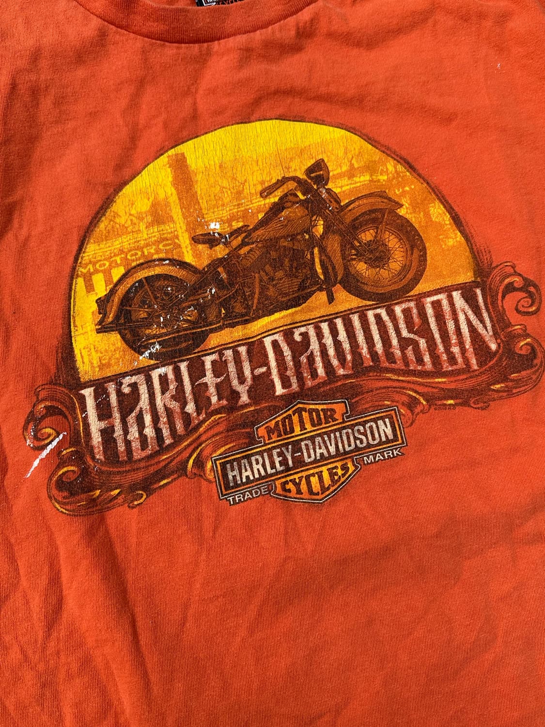 [할리데이비슨] •Vintage Orange Tee 상품이미지2