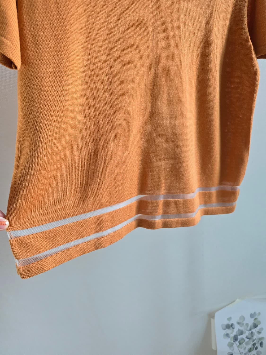 japanese vintage 시스루 밑단 니트 상품이미지2