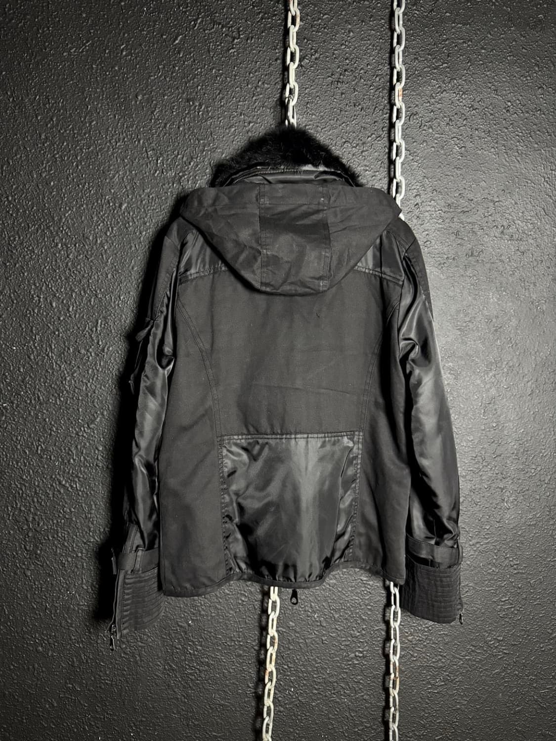 MIDAS  Black Fur Military Jacket 상품이미지8