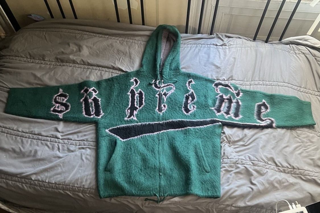 24FW 슈프림 악센트 브러쉬드 후드집업 스웨터 상품이미지1