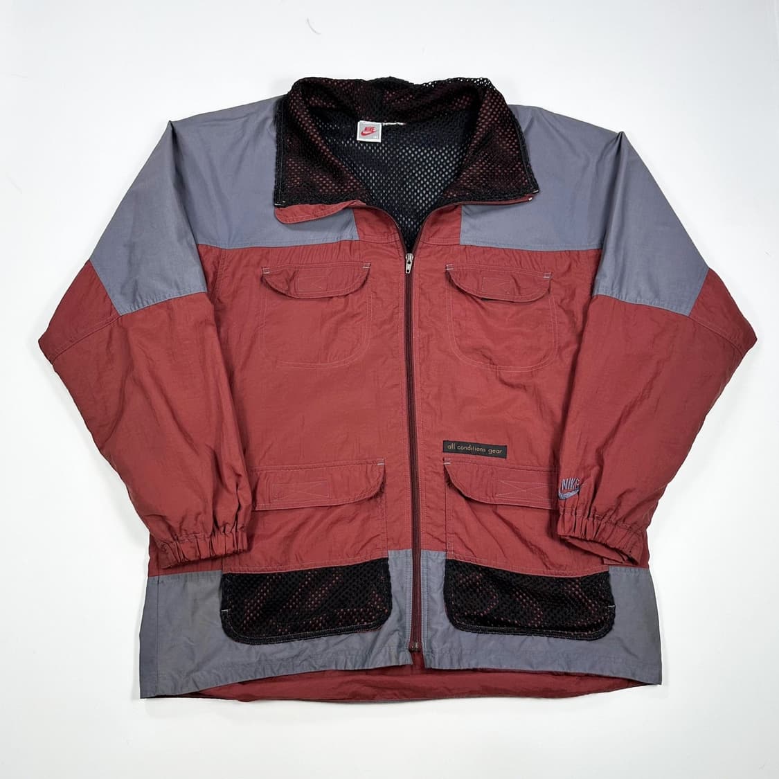 나이키 ACG 올드스쿨 버건디 배색 바람막이 자켓 (XL) 상품이미지2