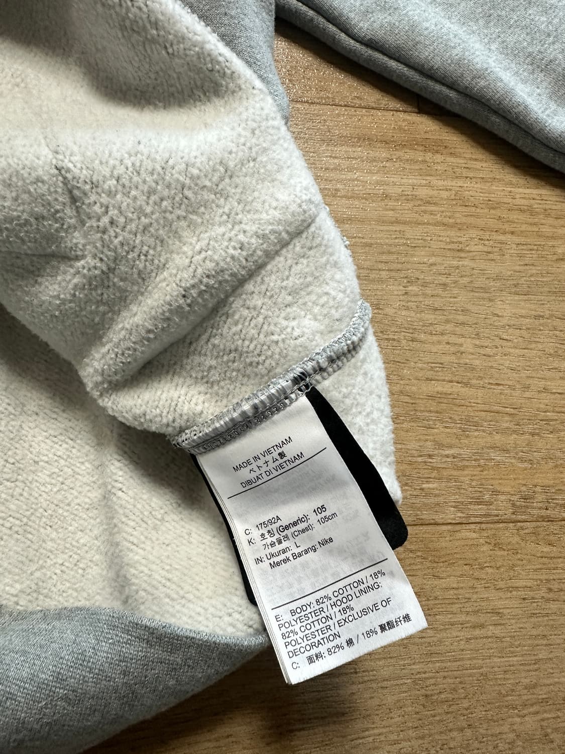 나이키 녹타 후드 그레이 아시아 L 상품이미지7