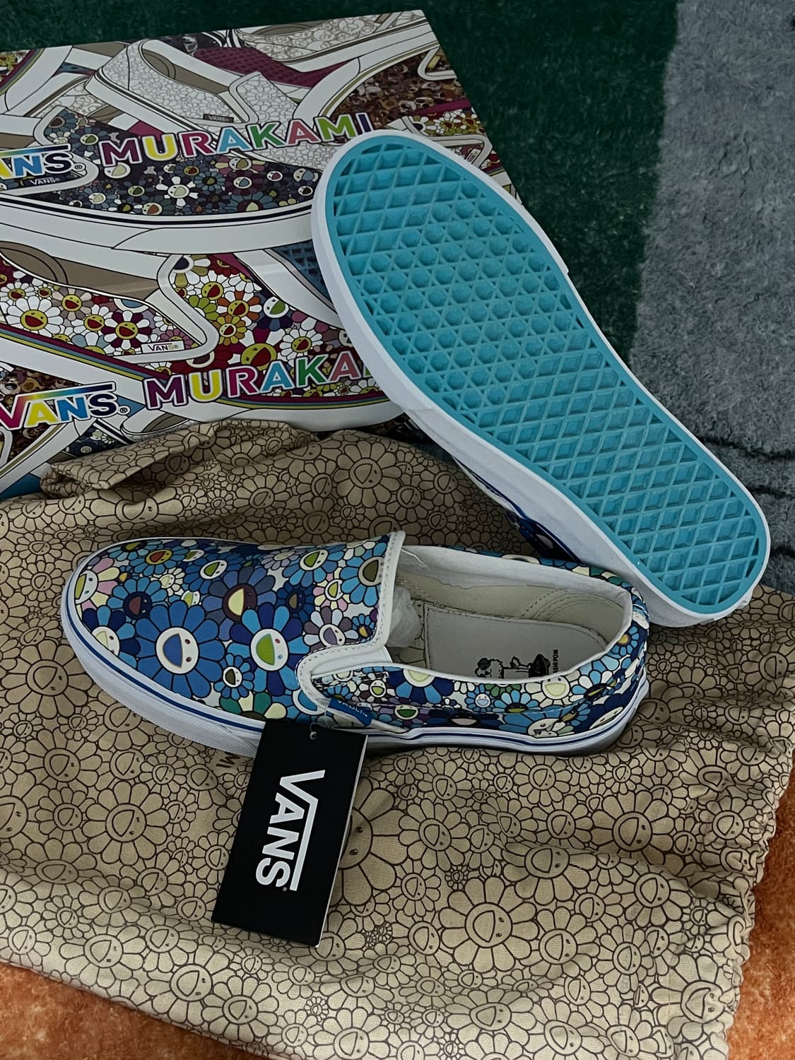 반스 x 무라카미 다카시 플라워 슬립온 상품이미지1