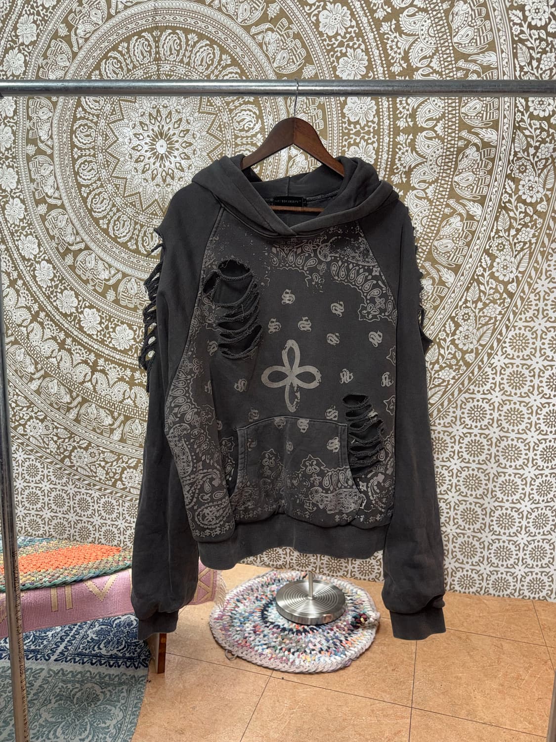 Surgery 써저리 페이즐리 피그먼트 후드티  상품이미지3