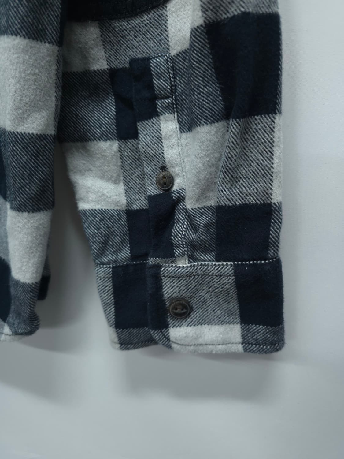 Roots(루츠) 블랙/화이트 체크 셔츠 XL 상품이미지9