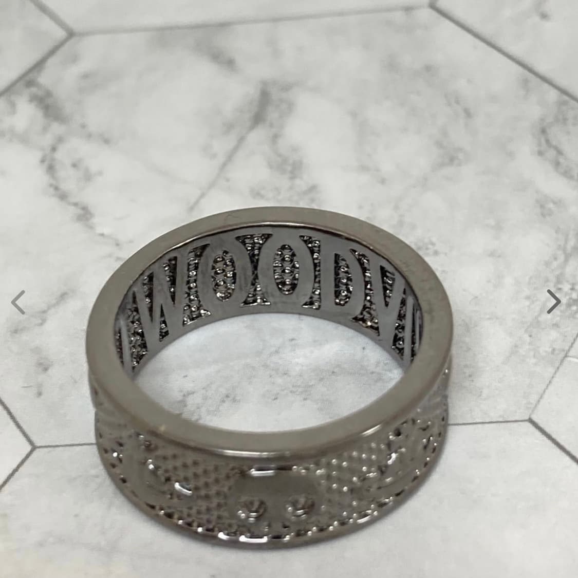 비비안웨스트우드 아카이브 orb 레터링 킹스톤링 반지(새상품) 상품이미지4