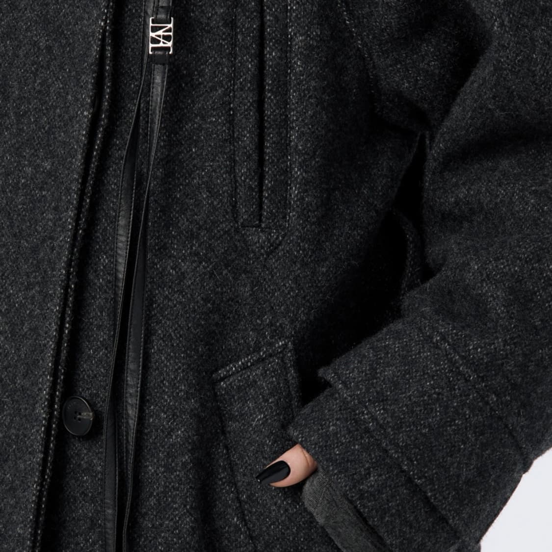 Treemingbird 하이넥 스트랩 레글런코트 상품이미지5