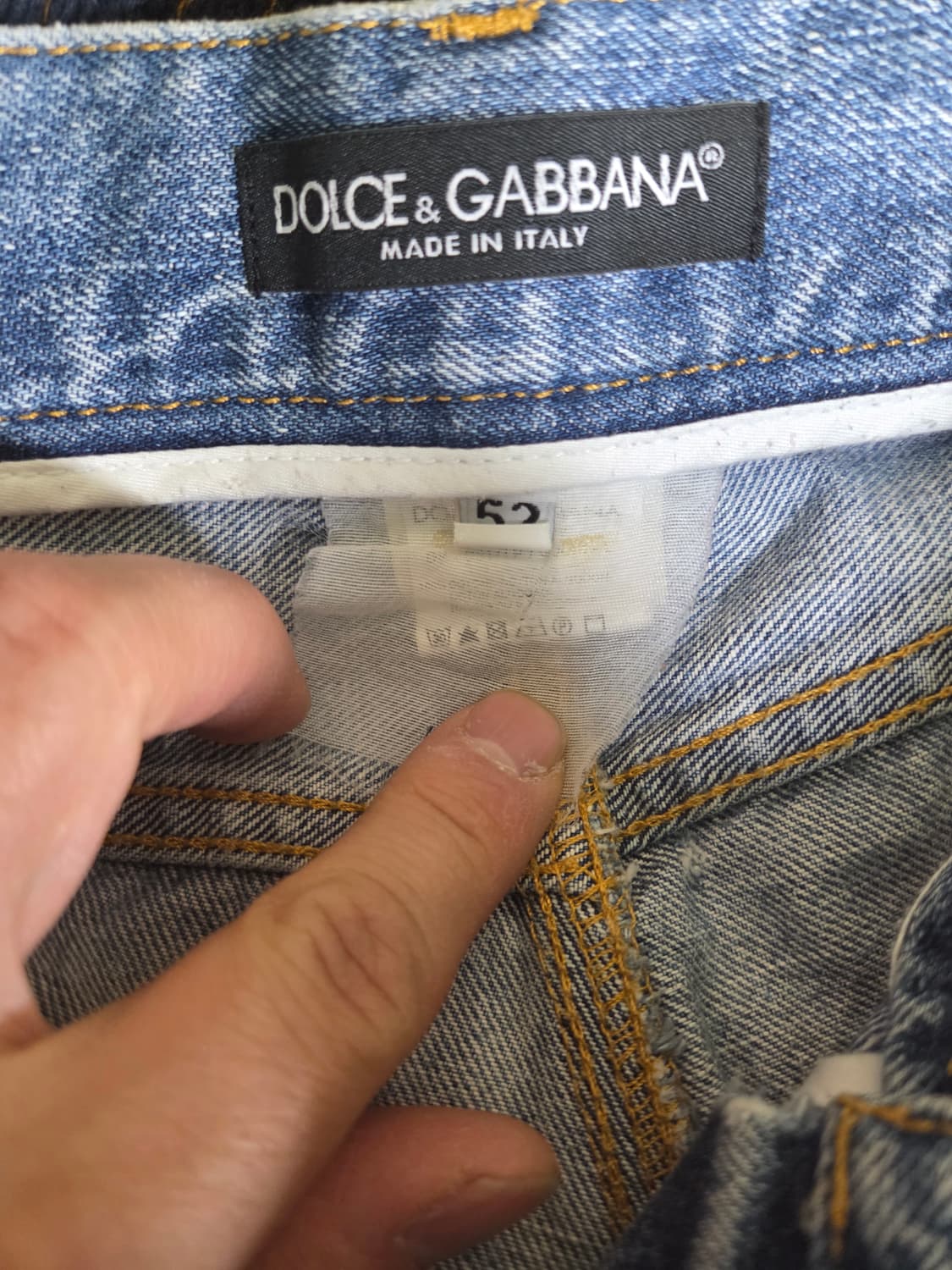 돌체앤가바나 빈티지 테이퍼드 데님팬츠 36 상품이미지3