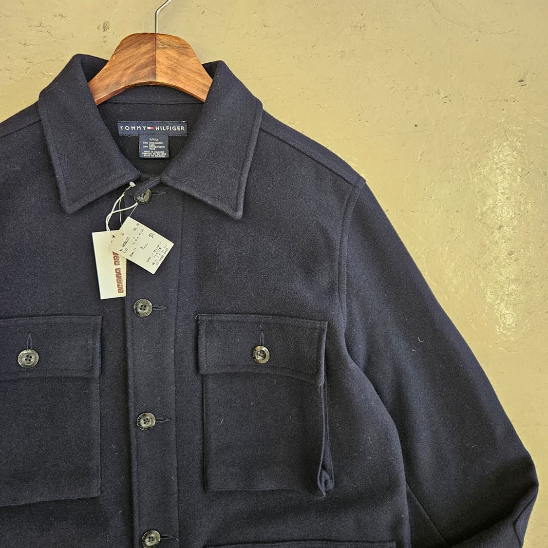 TOMMY HILFIGER 타미힐피거 울자켓 네이비색 L~XL 상품이미지2