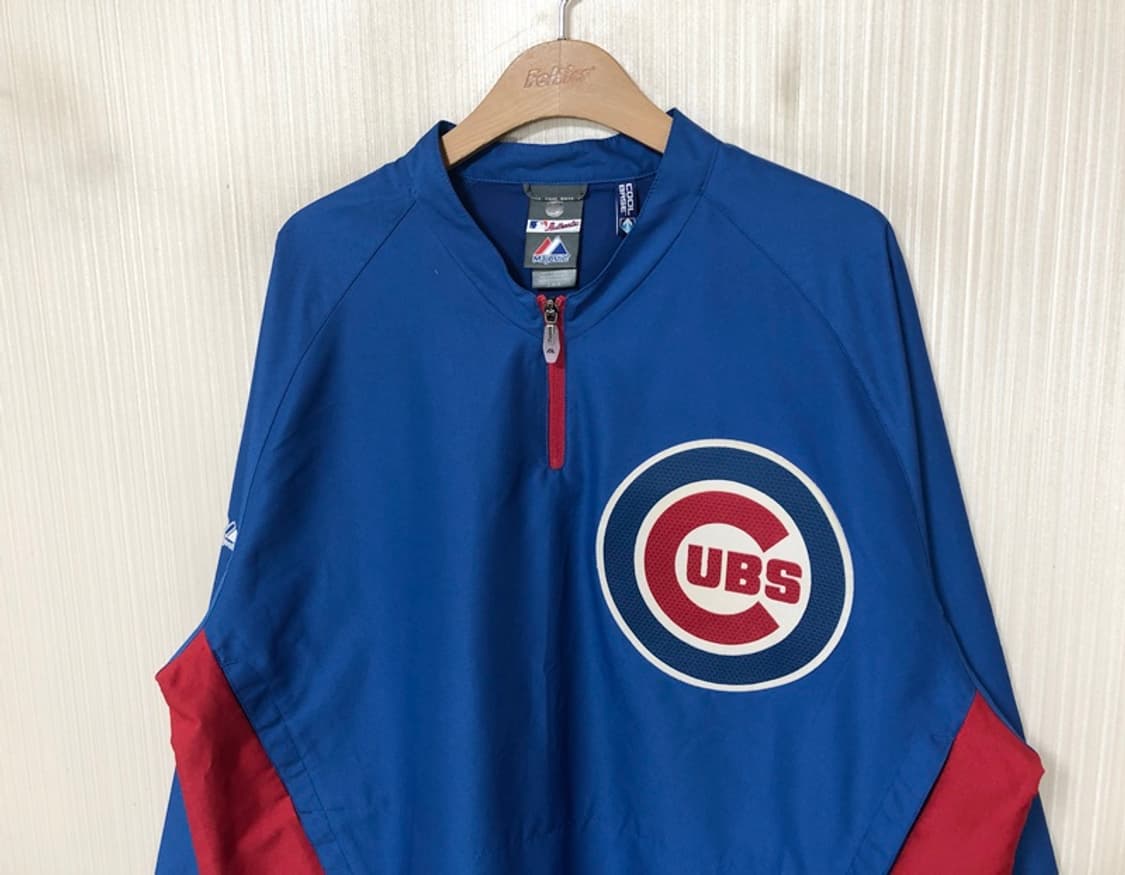 MLB 마제스틱 시카고컵스 어센틱바람막이/웜업풀오버 L 상품이미지7