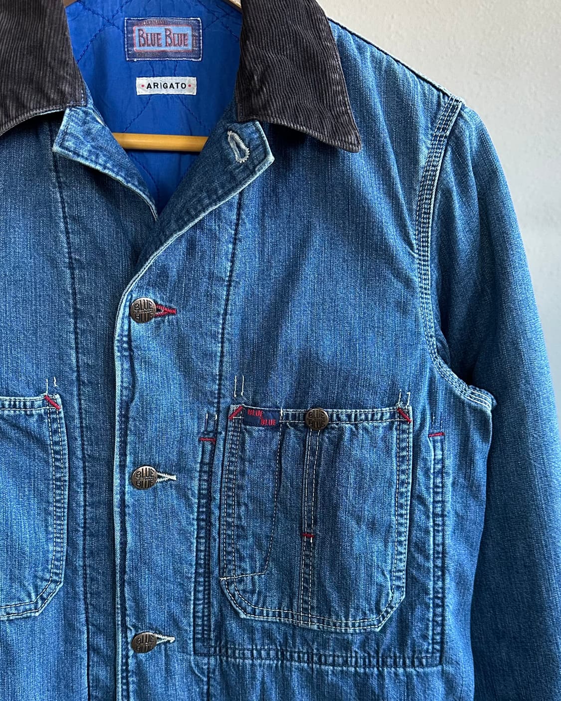 [XS]블루 블루 BLUE BLUE JAPAN 데님 커버올 자켓 상품이미지3