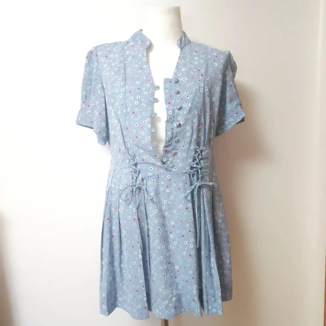 일본빈티지 차이나넥 미니원피스 상품이미지4