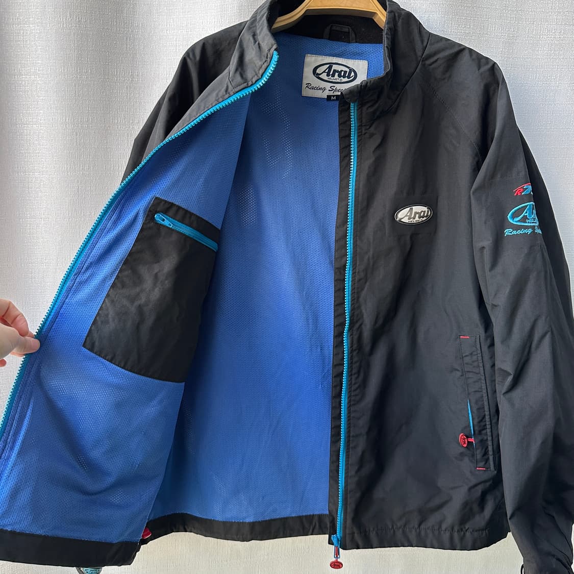 아라이 구형 레이싱 바람막이 자켓 블랙 M 상품이미지7