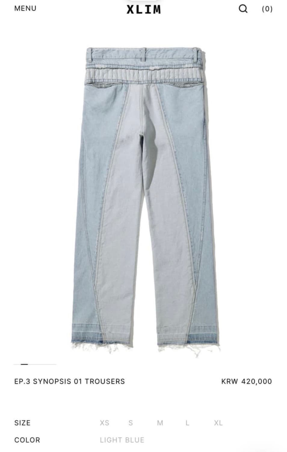 엑슬림 EP.3 SYNOPSIS 01 TROUSERS 상품이미지2