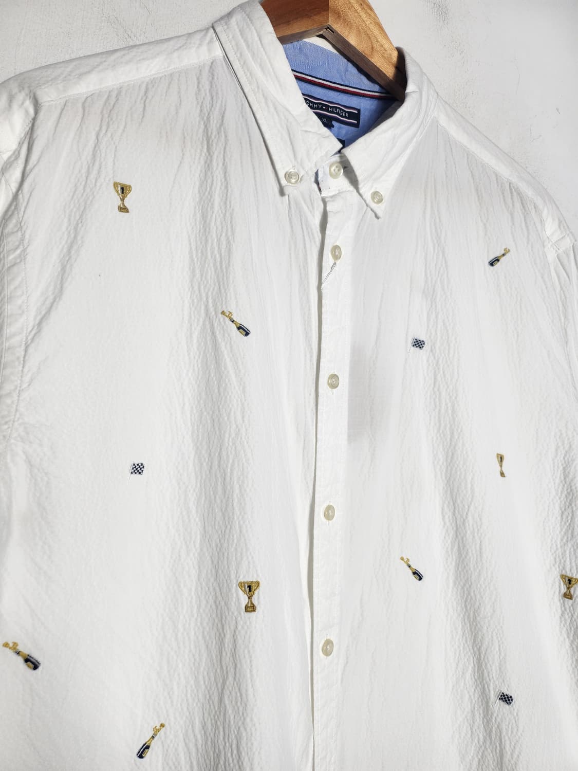 타미힐피거 시어서커 버튼다운 셔츠 상품이미지2