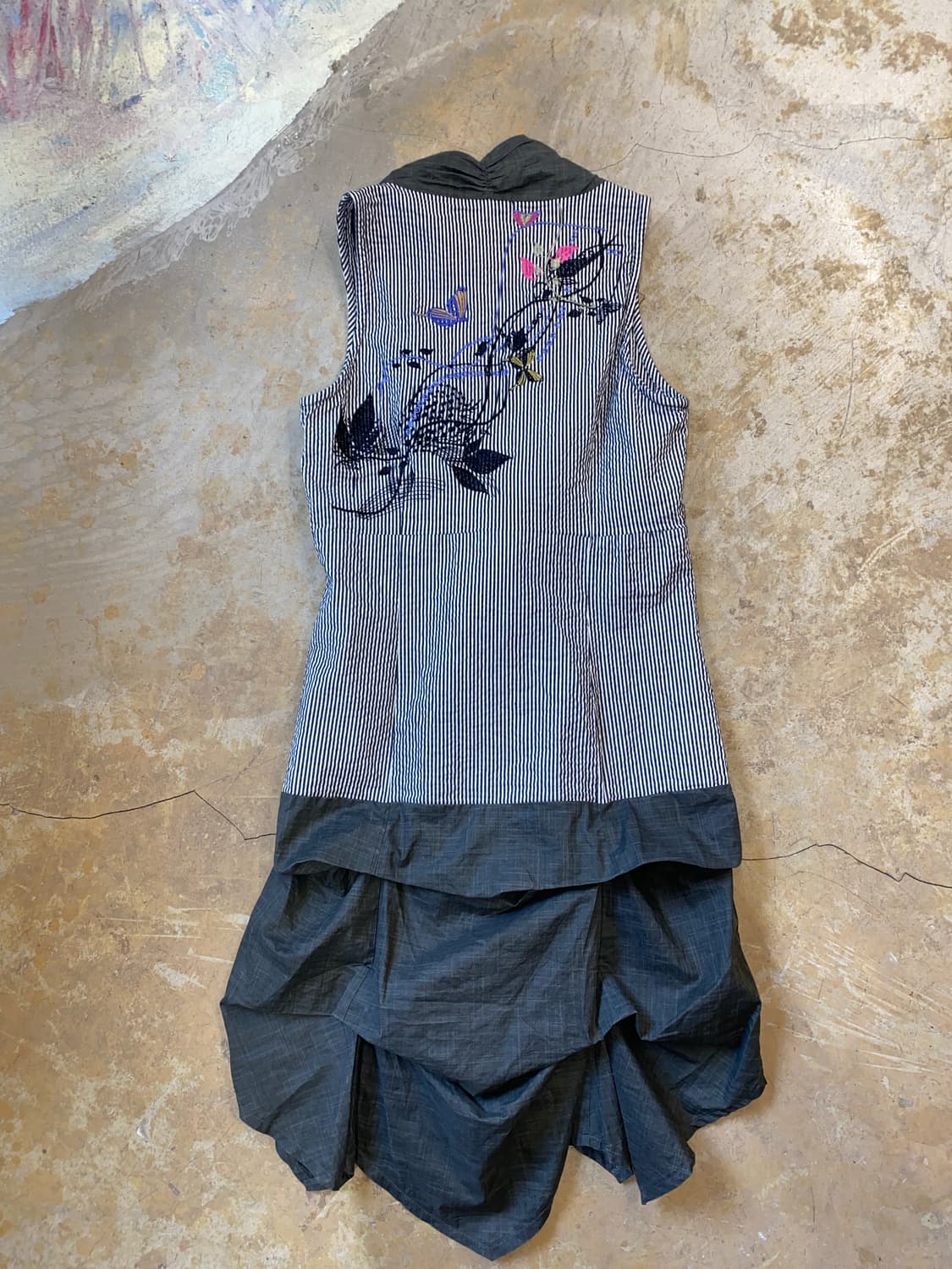 Vintage St-Martins 믹스드 패브릭 자수 드레스 (Copin 상품이미지9