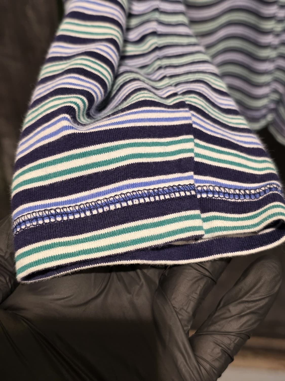 90s JULEPS Striped Long Sleeve PoloShirt 상품이미지3