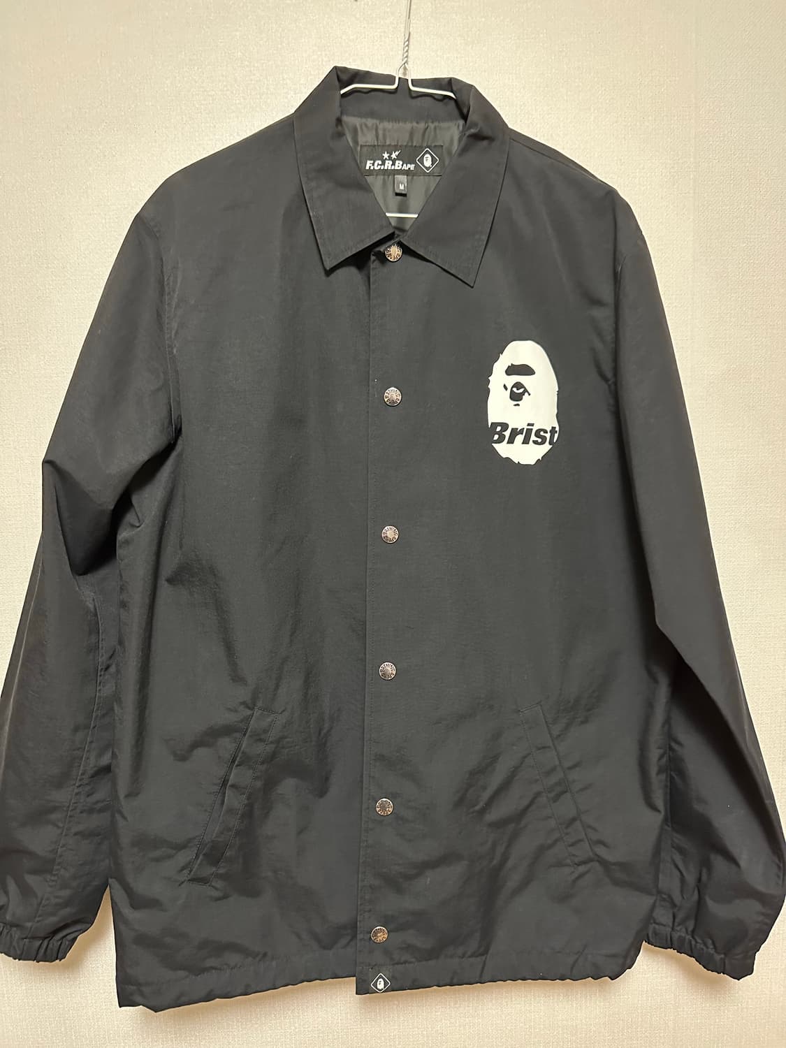 BAPE x F.C.Real Bristol 콜라보 코치 자켓 M 상품이미지1