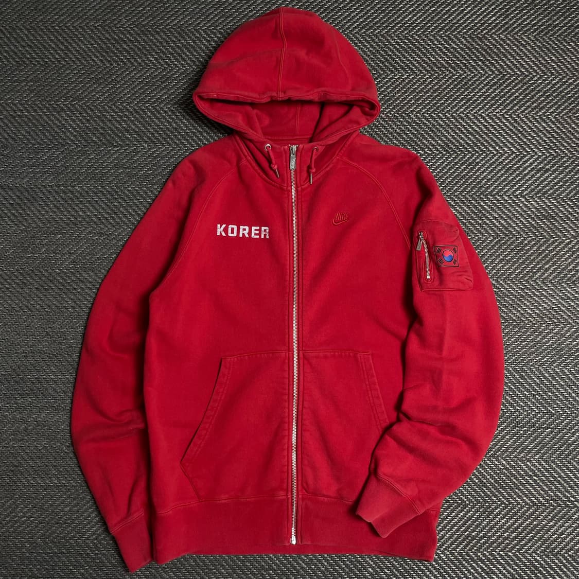 나이키 코리아 국대 스웻 후드집업 레드y 5193 상품이미지2