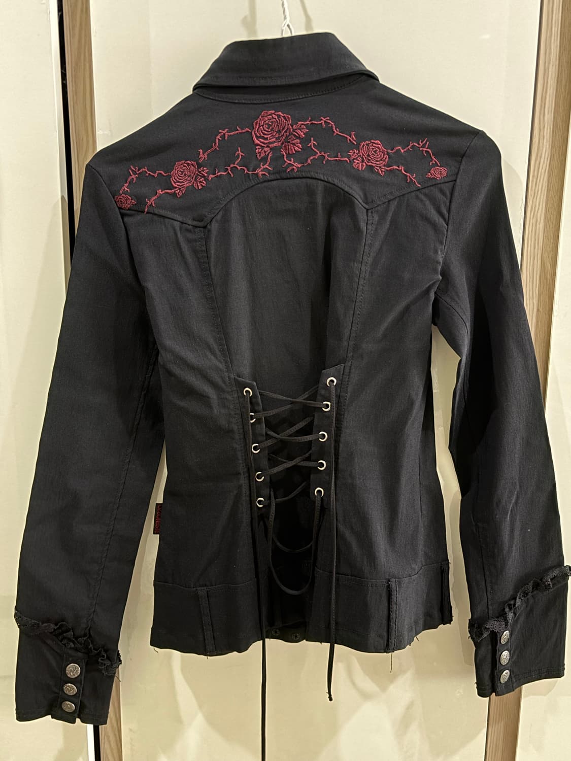 ozz on 고스로리레이스 코르셋 장미 셔츠 상품이미지1