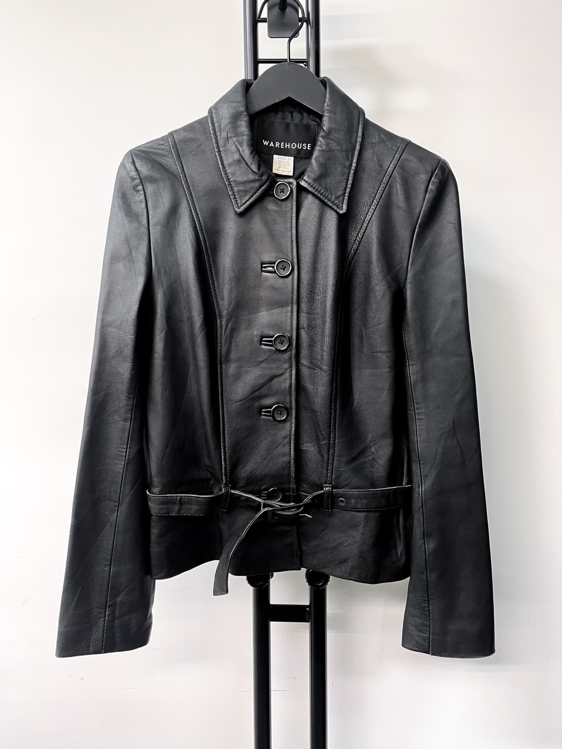 웨어하우스 잉글랜드 벨티드 레더 자켓 상품이미지1