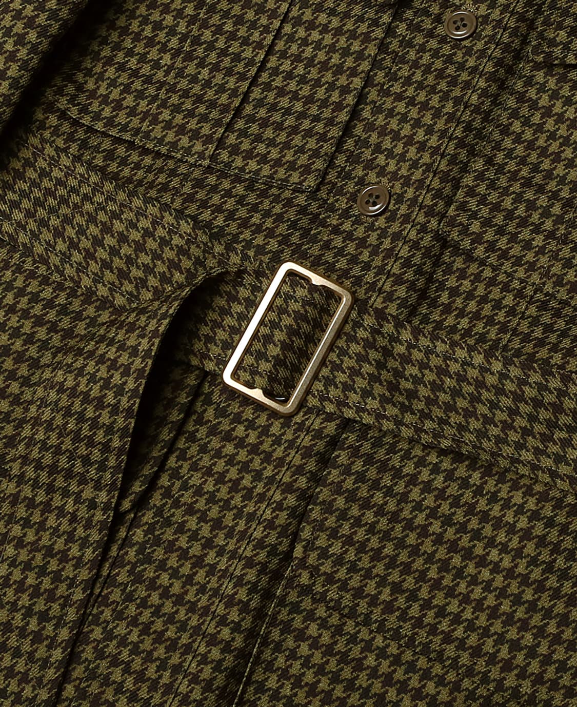빔즈 플러스 [Beams +] 하운드 투스 벨티드 자켓 코마츠 원단 상품이미지3