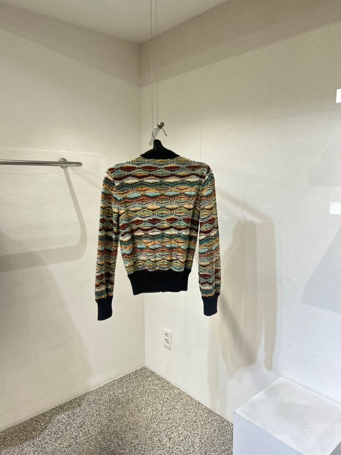 미쏘니 패턴 니트 집업 상품이미지2