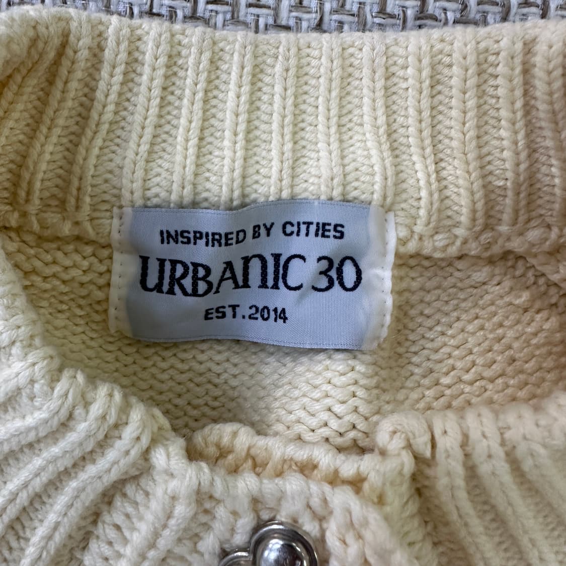 ONE 얼바닉30 하트 단추 니트 웨어 0403D 상품이미지2