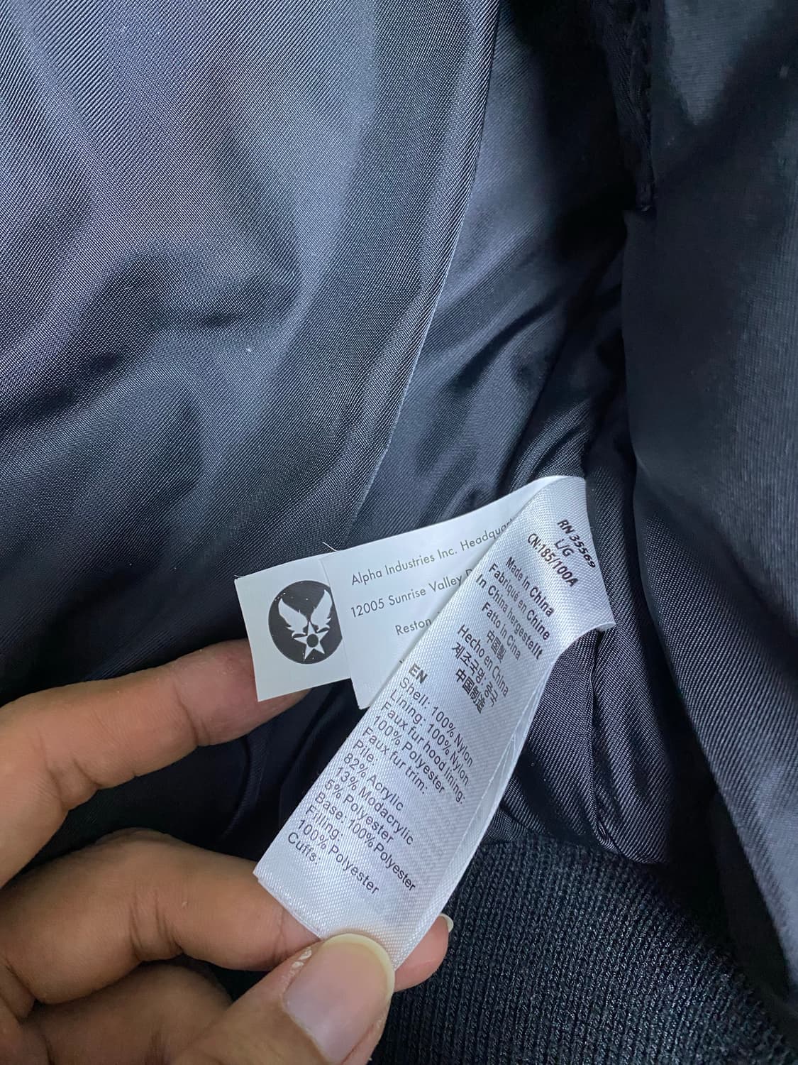 알파인더스트리 n2b 쇼트 웨이스트 파카 상품이미지5